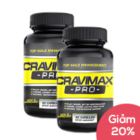 Giảm giá 20% khi mua combo 2 lọ Cravimax Pro