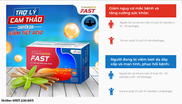 Cách sử dụng Cumargold Fast