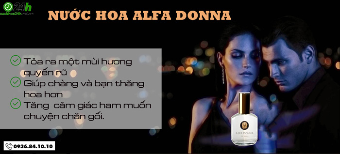  NƯỚC HOA ALFA DONNA Vũ Khí Quyến Rũ Đàn Ông