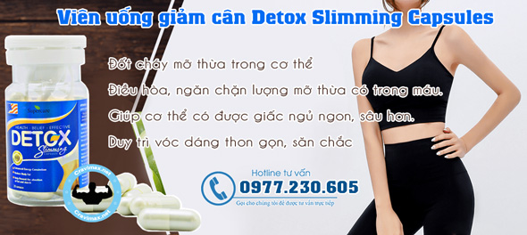 Viên uống giảm cân lấy lại vóc dáng Detox Slimming Capsules