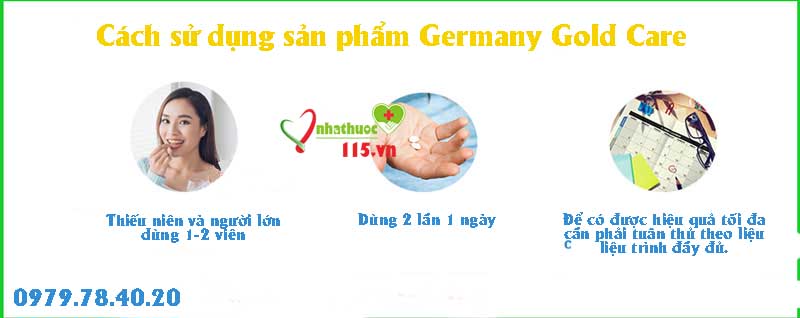 Cách dùng Germany Gold Care hiệu quả nhất