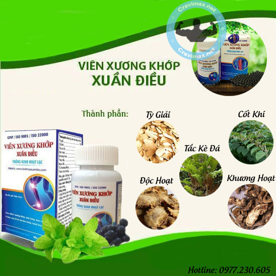 Thành phần Xương Khớp Xuân Điều