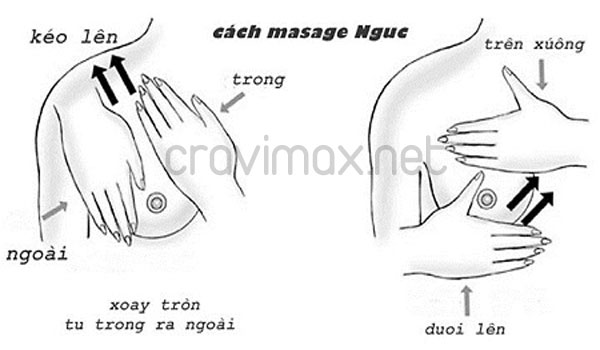 tăng kích thước vòng 1 tự nhiên nhờ massage ngực