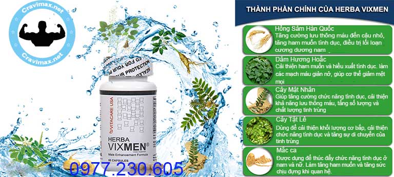 Thành phần của Herba Vixmen