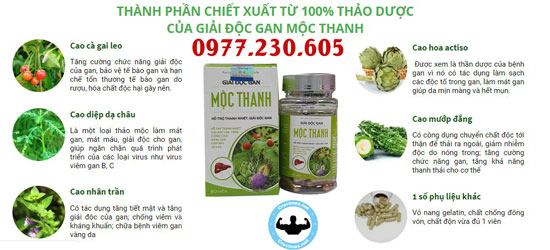 thành phần mộc thanh gan