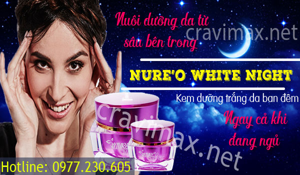 kem dưỡng da mặt ban đêm nure'o white night