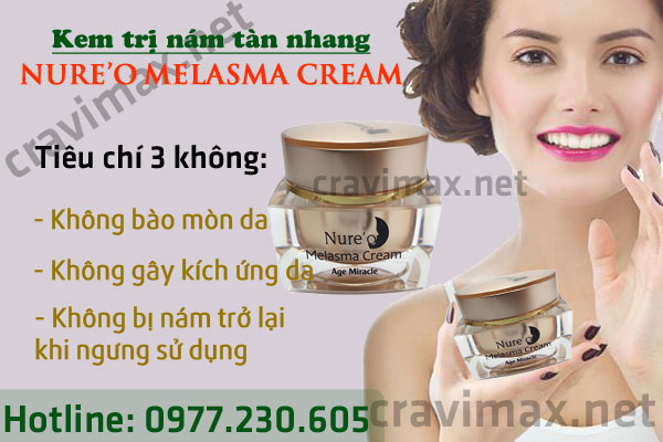 kem trị thâm nám nure'o melasma cream