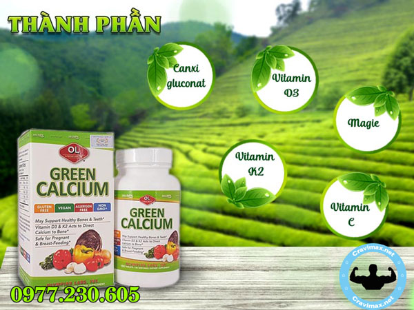 thành phần green calcium