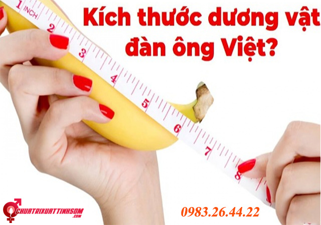 kích thước dương vật đàn ông việt